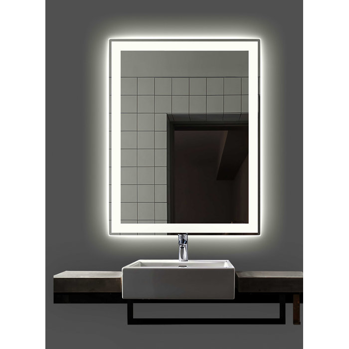 Wade Logan® Abbotsford Lighted Bathroom / Vanity Mirror & Reviews Wayfair